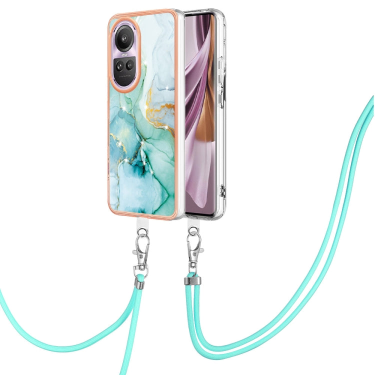 Electroplating Marble Dual-side IMD Phone Case with Lanyard