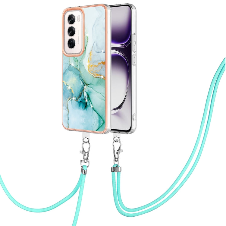 Electroplating Marble Dual-side IMD Phone Case with Lanyard