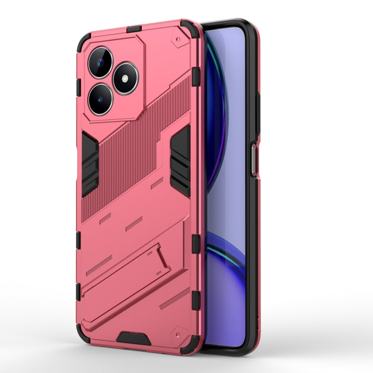 Punk Armor 2 in 1 PC + TPU Phone Case with Holder, For Realme 12 Pro 5G Global, For Realme C67 4G Global, For Realme 11 4G Global, For Realme C53 4G