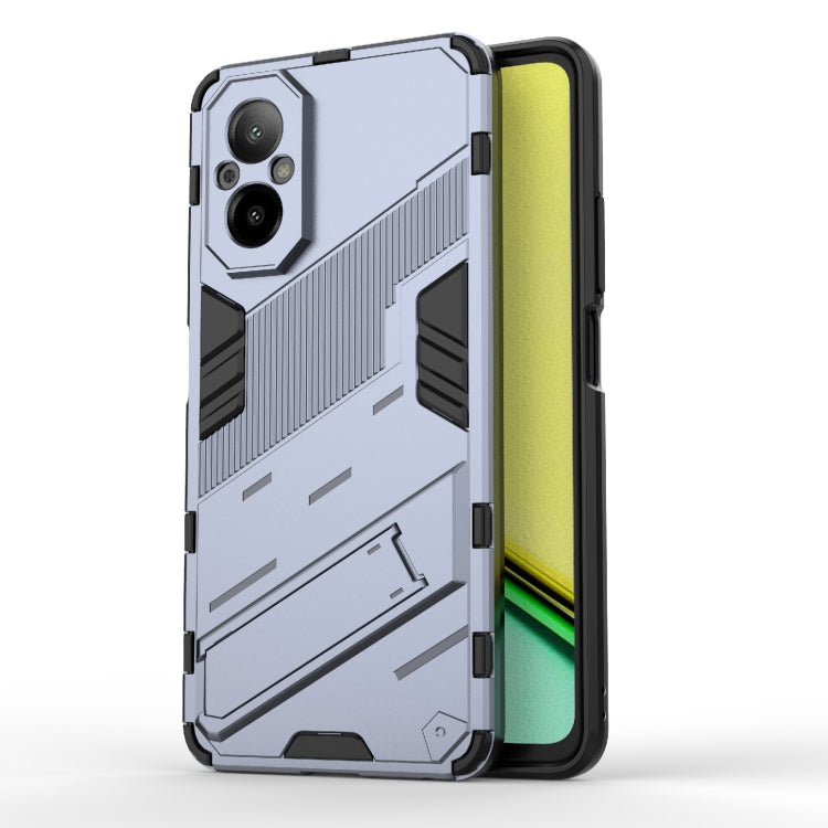 Punk Armor 2 in 1 PC + TPU Phone Case with Holder, For Realme 12 Pro 5G Global, For Realme C67 4G Global, For Realme 11 4G Global, For Realme C53 4G