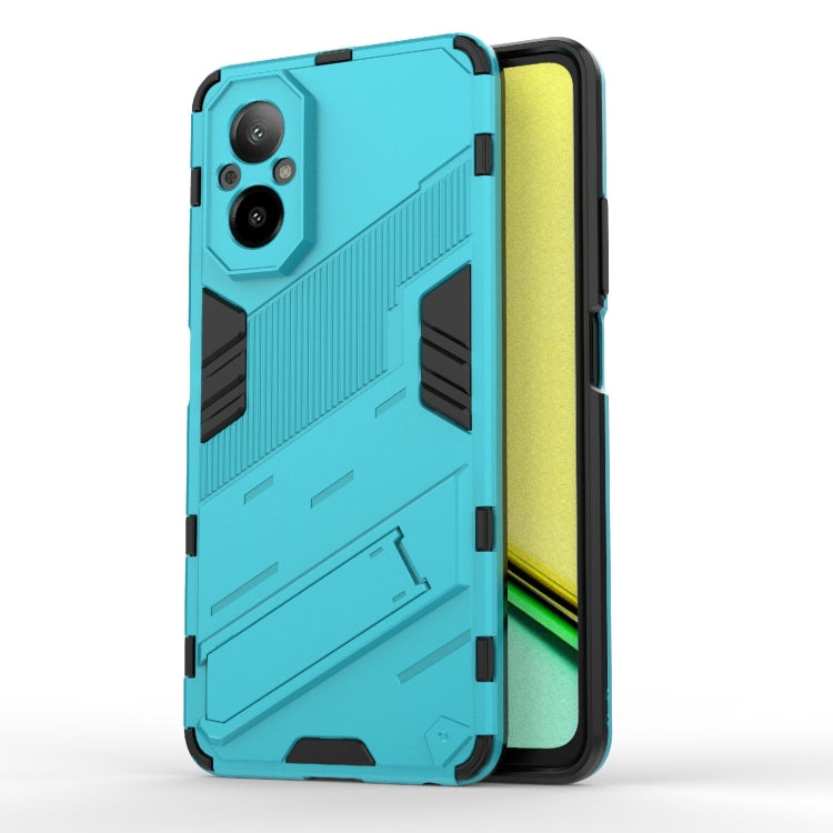 Punk Armor 2 in 1 PC + TPU Phone Case with Holder, For Realme 12 Pro 5G Global, For Realme C67 4G Global, For Realme 11 4G Global, For Realme C53 4G