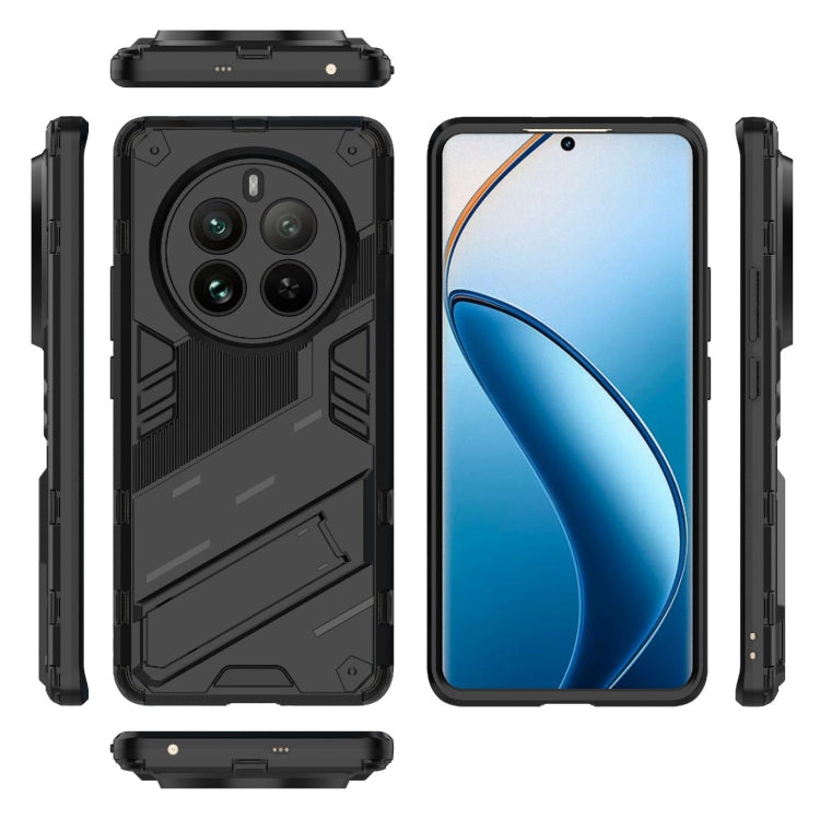 Punk Armor 2 in 1 PC + TPU Phone Case with Holder, For Realme 12 Pro 5G Global, For Realme C67 4G Global, For Realme 11 4G Global, For Realme C53 4G