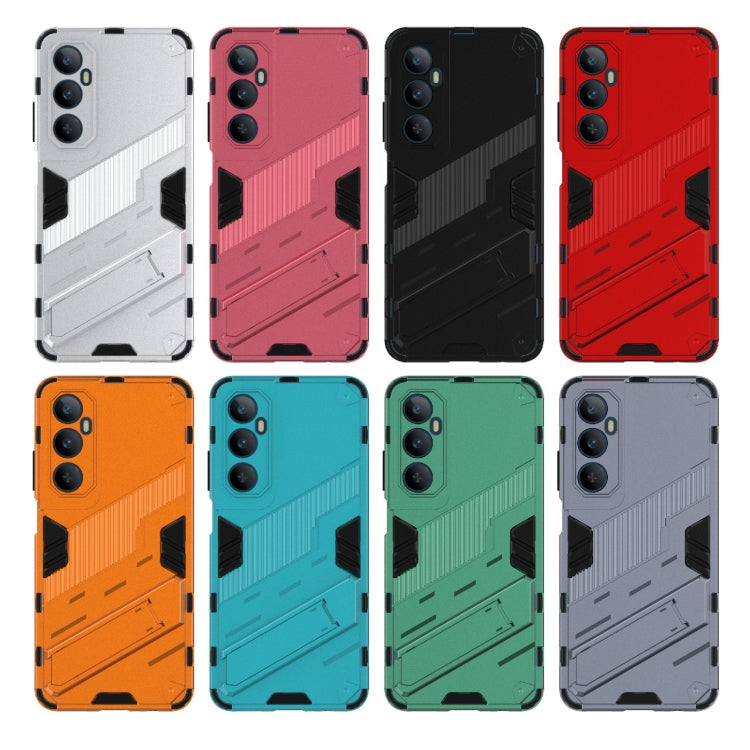 Punk Armor 2 in 1 PC + TPU Phone Case with Holder, For Realme C65 4G Global