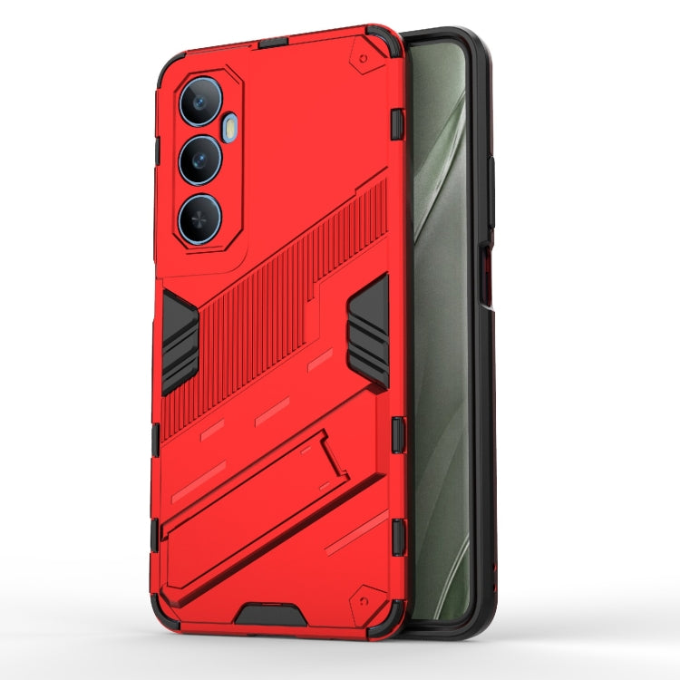 Punk Armor 2 in 1 PC + TPU Phone Case with Holder, For Realme C65 4G Global