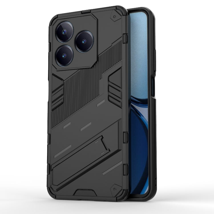 Punk Armor 2 in 1 PC + TPU Phone Case with Holder, For Realme 13 Pro 5G Global, For Realme C63 4G Global, For Realme 12 5G Global, For Realme 12+ 5G Global