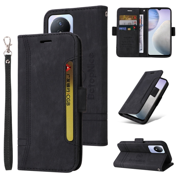 BETOPNICE Dual-side Buckle Leather Phone Case, For vivo Y36 4G / 5G Global, For vivo Y78 5G Global, For vivo Y02 4G / Y02A / Y11 2023