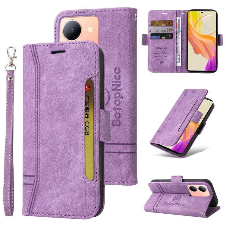 BETOPNICE Dual-side Buckle Leather Phone Case, For vivo Y36 4G / 5G Global, For vivo Y78 5G Global, For vivo Y02 4G / Y02A / Y11 2023