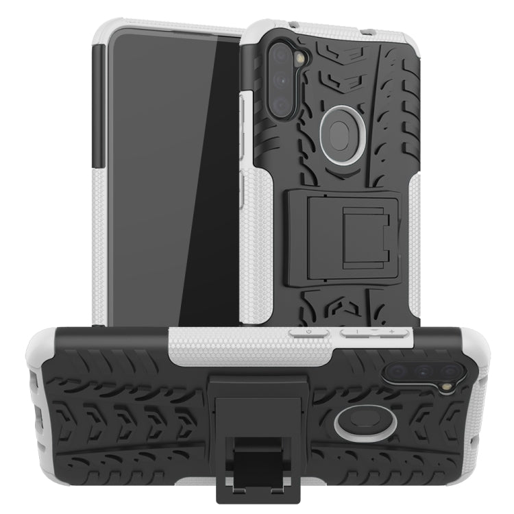 Tire Texture Shockproof TPU+PC Protective Case，with Holder
