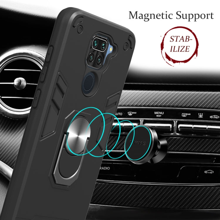 2 in 1 Armour Series PC + TPU Protective Case with Ring Holder, For Xiaomi Redmi Note 9, For LG K51 / Q51, For Vivo Y50