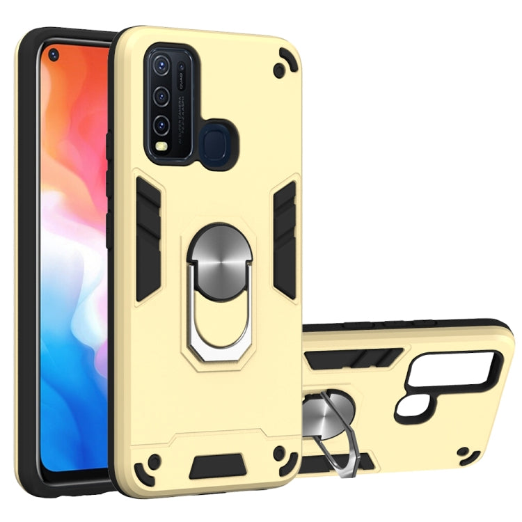 2 in 1 Armour Series PC + TPU Protective Case with Ring Holder, For Xiaomi Redmi Note 9, For LG K51 / Q51, For Vivo Y50