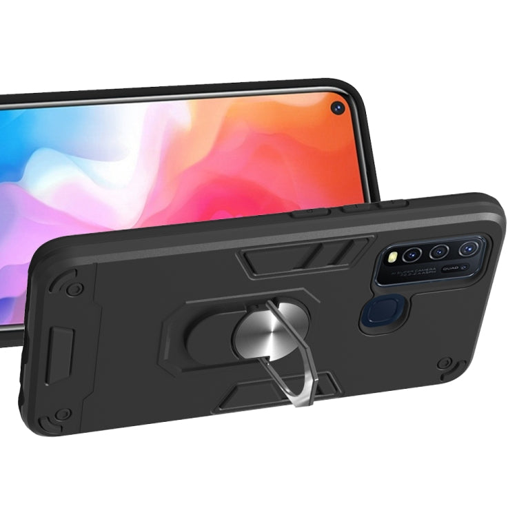 2 in 1 Armor Series PC + TPU Protective Case with Ring Holder, For Xiaomi Redmi Note 9, For LG K51 / Q51, For Vivo Y50