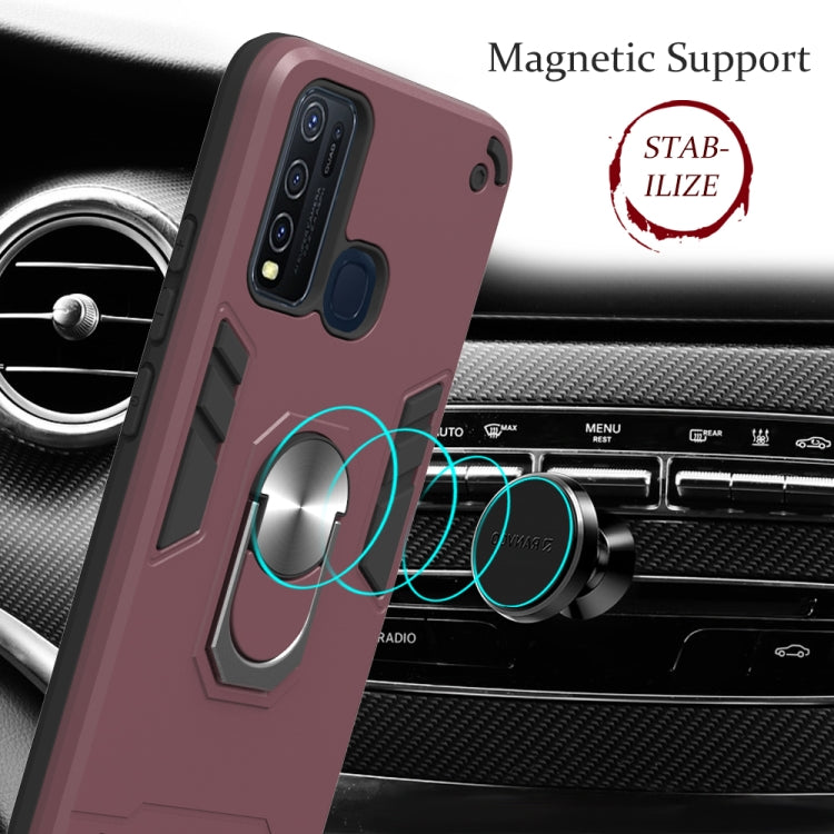 2 in 1 Armor Series PC + TPU Protective Case with Ring Holder, For Xiaomi Redmi Note 9, For LG K51 / Q51, For Vivo Y50