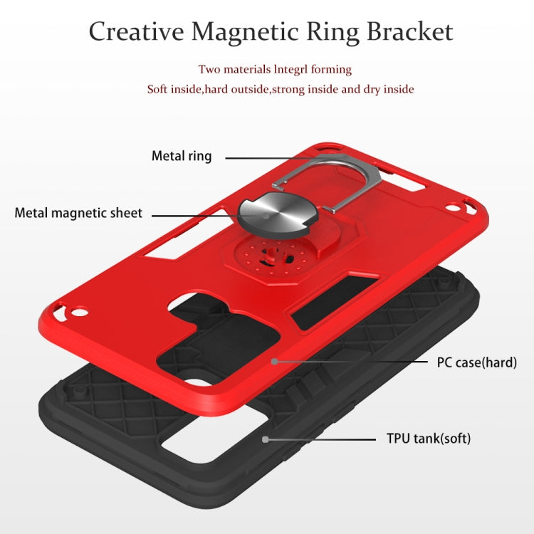 2 in 1 Armor Series PC + TPU Protective Case with Ring Holder, For Xiaomi Redmi Note 9, For LG K51 / Q51, For Vivo Y50