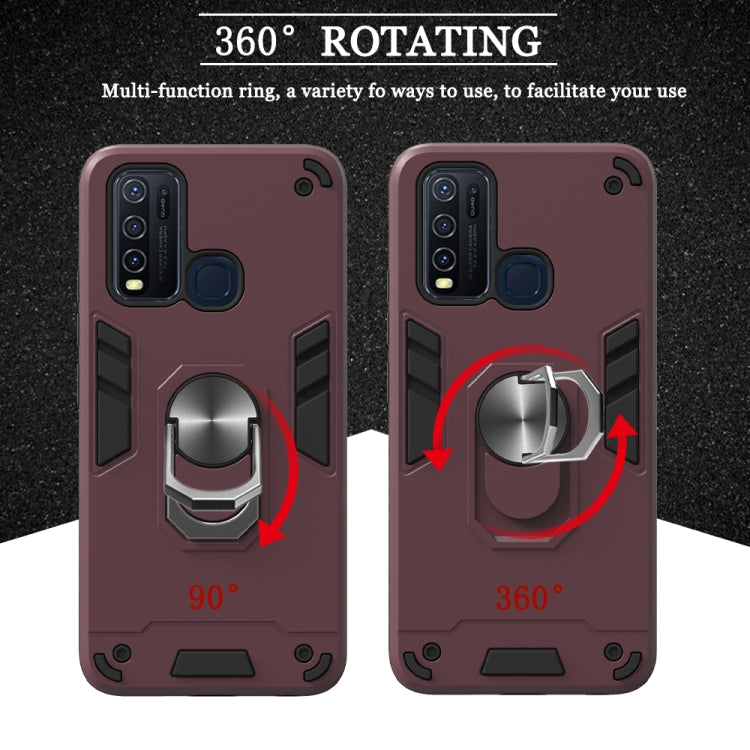 2 in 1 Armor Series PC + TPU Protective Case with Ring Holder, For Xiaomi Redmi Note 9, For LG K51 / Q51, For Vivo Y50