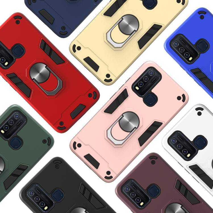 2 in 1 Armor Series PC + TPU Protective Case with Ring Holder, For Xiaomi Redmi Note 9, For LG K51 / Q51, For Vivo Y50