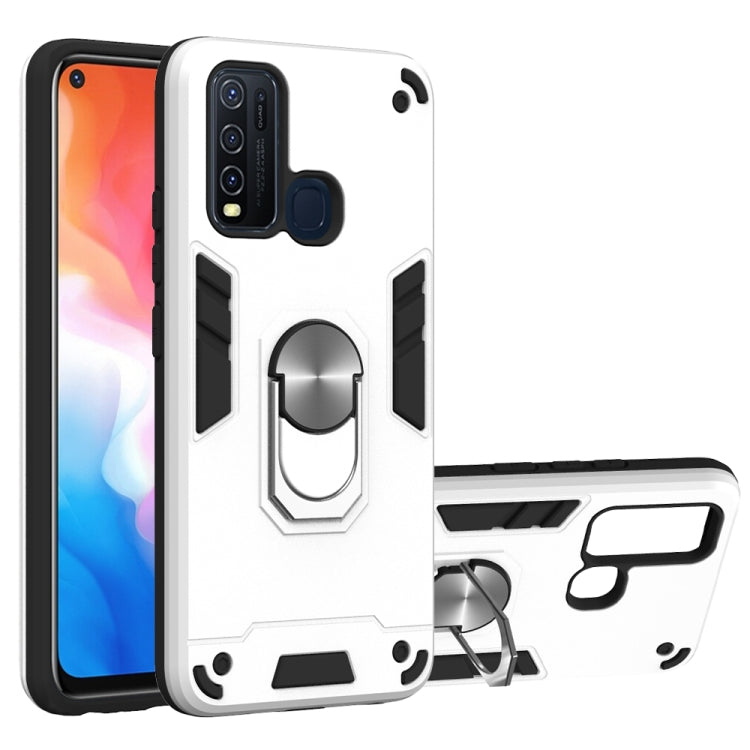 2 in 1 Armour Series PC + TPU Protective Case with Ring Holder, For Xiaomi Redmi Note 9, For LG K51 / Q51, For Vivo Y50