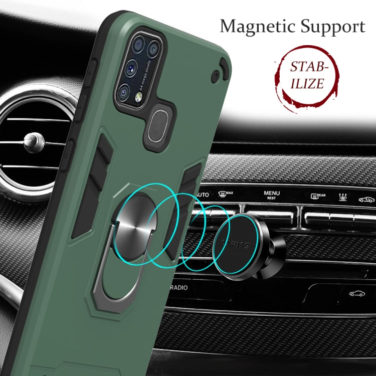 2 in 1 Armour Series PC + TPU Protective Case with Ring Holder, For Samsung Galaxy M31, For OPPO A52 / A72 / A92, For OPPO A92s