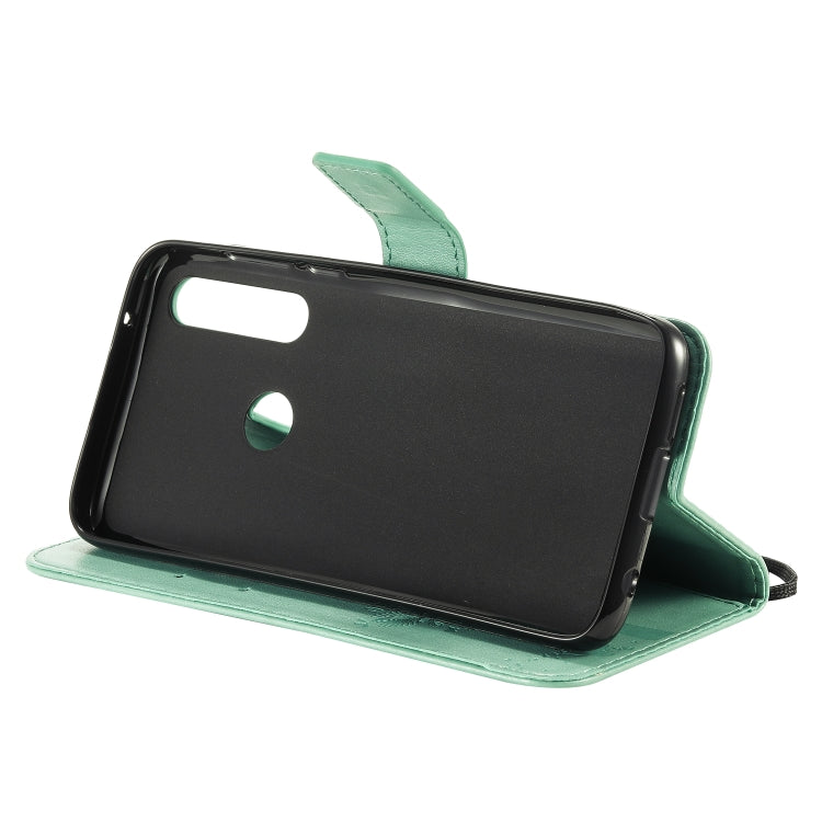 Tree & Cat Embossed Pattern Horizontal Flip Leather Case with Holder & Card Slots & Wallet & Lanyard, For Motorola Moto G Power, For Motorola Moto G8 Power Lite