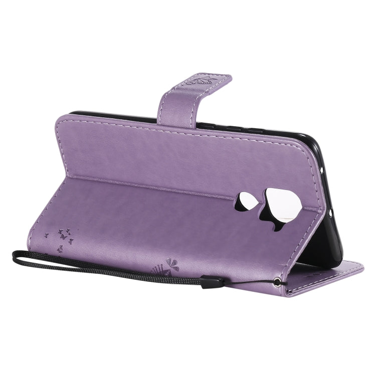 Tree & Cat Embossed Pattern Horizontal Flip Leather Case with Holder & Card Slots & Wallet & Lanyard, For Xiaomi Redmi Note 9, For Huawei Nova 7 Pro