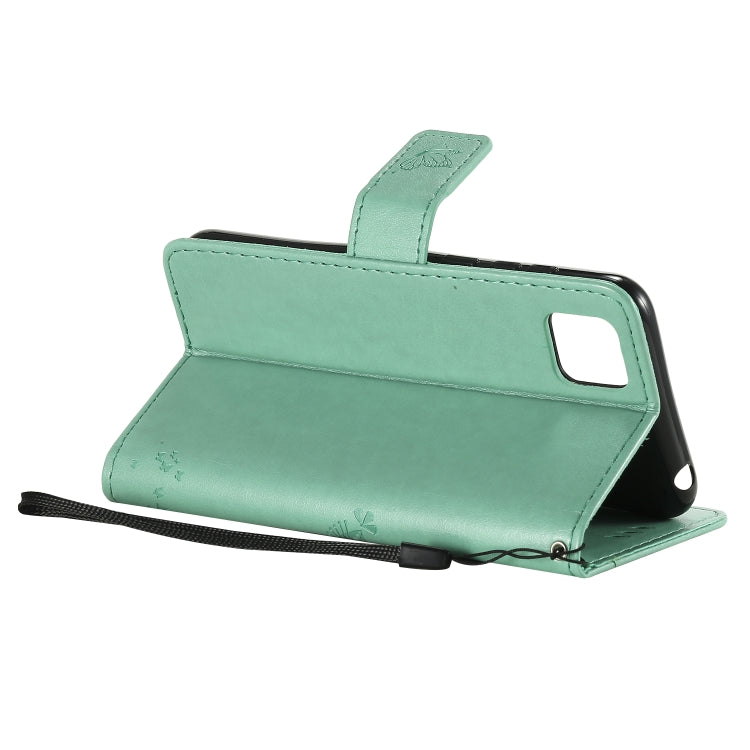 Tree & Cat Embossed Pattern Horizontal Flip Leather Case with Holder & Card Slots & Wallet & Lanyard, For Huawei Y5p, For Huawei Y6p