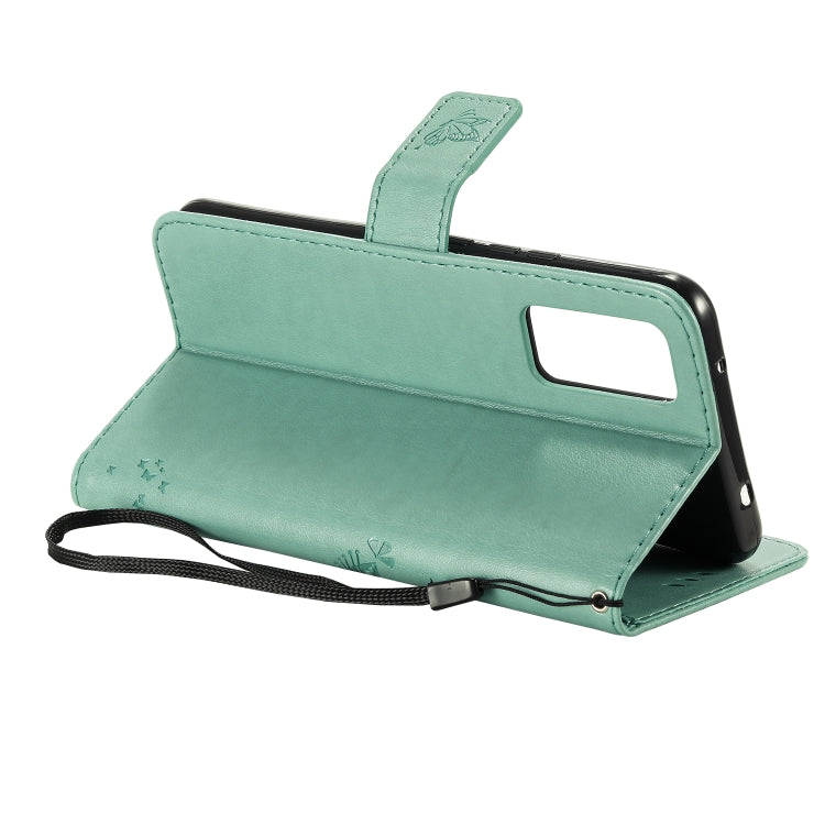 Tree & Cat Embossed Pattern Horizontal Flip Leather Case with Holder & Card Slots & Wallet & Lanyard, For Huawei Honor 30, For Huawei Honor Play4T Pro