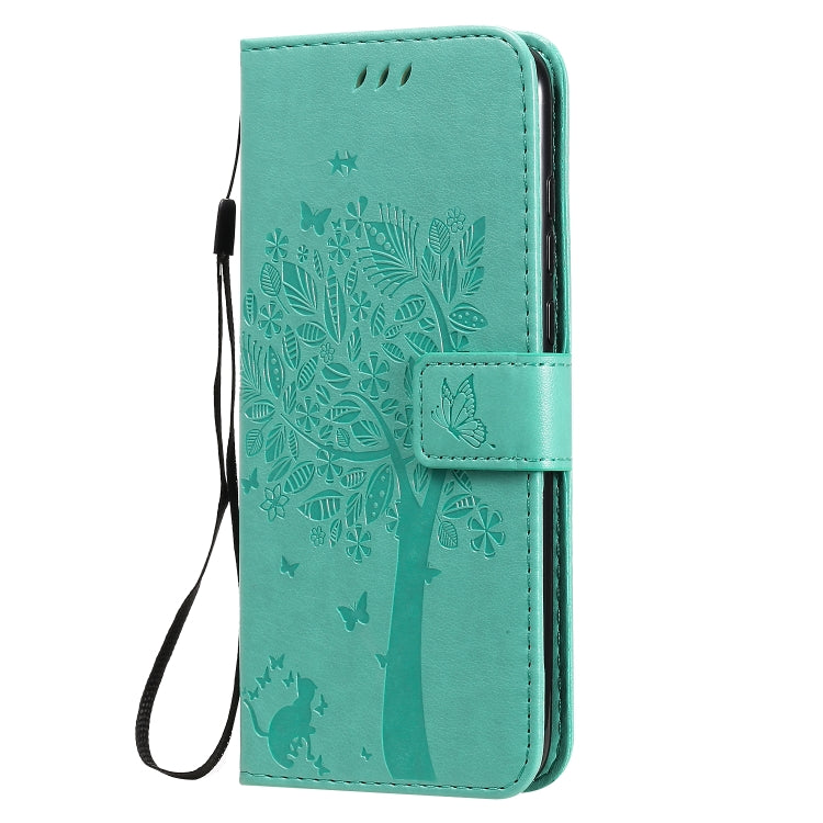 Tree & Cat Embossed Pattern Horizontal Flip Leather Case with Holder & Card Slots & Wallet & Lanyard, For Huawei Honor Play4T Pro, For Nokia 1.3