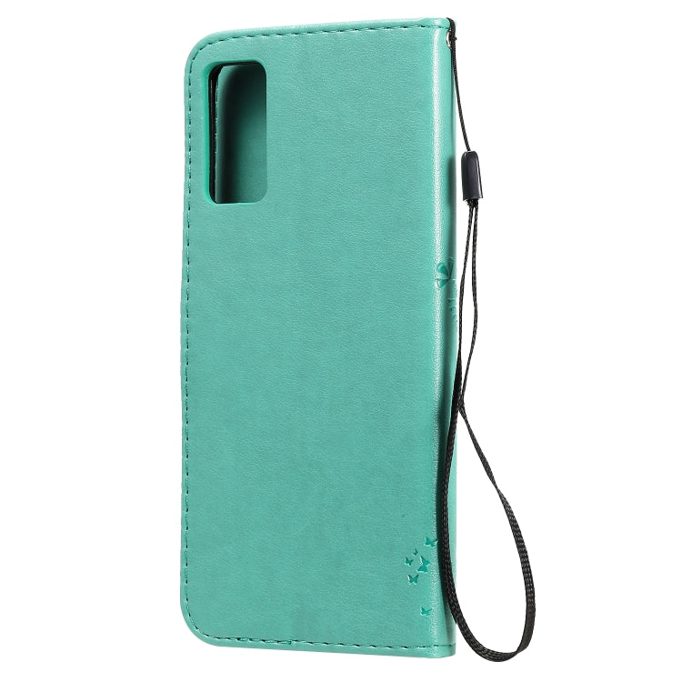 Tree & Cat Embossed Pattern Horizontal Flip Leather Case with Holder & Card Slots & Wallet & Lanyard, For Huawei Honor Play4T Pro, For Nokia 1.3