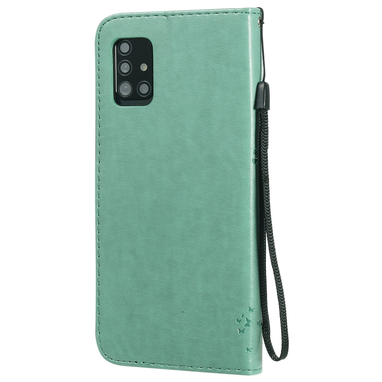 Tree & Cat Embossed Pattern Horizontal Flip Leather Case with Holder & Card Slots & Wallet & Lanyard, For Samsung Galaxy A51 5G, For Samsung Galaxy A71 5G