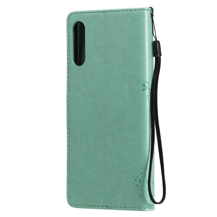 Tree & Cat Embossed Pattern Horizontal Flip Leather Case with Holder & Card Slots & Wallet & Lanyard, For Sony Xperia L4, For Sony Xperia 10 II