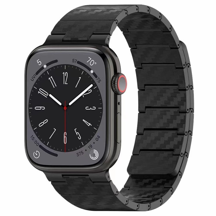 Carbon Fiber Magnetic Loop Watch Band, For Apple Watch Series 10 46mm, For Apple Watch Series 10 42mm, For Apple Watch SE 2023 44mm, For Apple Watch SE 2023 40mm, For Apple Watch Ultra 2 49mm, For Apple Watch Series 9 45mm, For Apple Watch Series 9 41mm