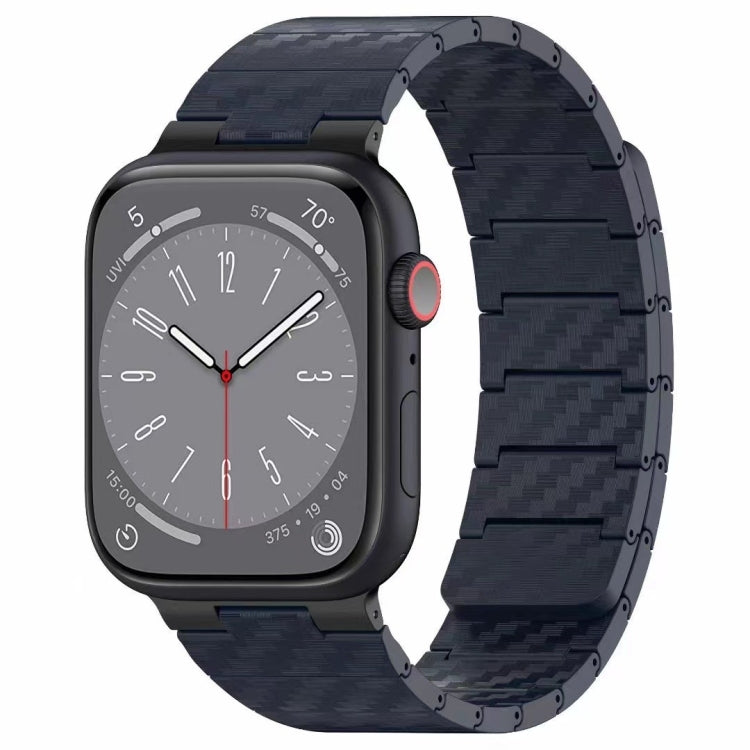 Carbon Fiber Magnetic Loop Watch Band, For Apple Watch SE 2022 40mm, For Apple Watch SE 2022 44mm, For Apple Watch Series 7 41mm, For Apple Watch Series 7 45mm, For Apple Watch SE 40mm, For Apple Watch SE 44mm, For Apple Watch Series 6 40mm