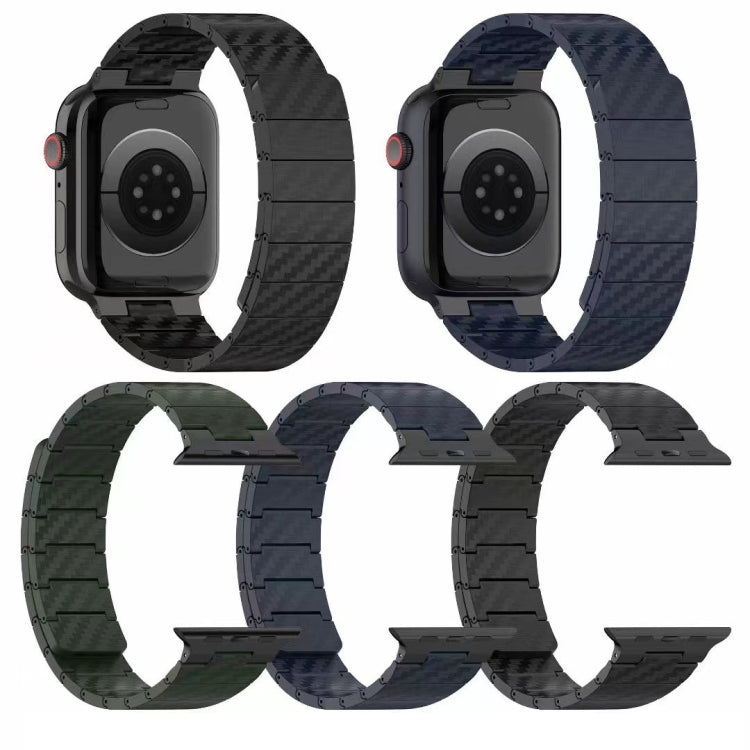 Carbon Fiber Magnetic Loop Watch Band, For Apple Watch  Series 4 44mm, For Apple Watch Series 4 40mm, For Apple Watch Series 3 38mm, For Apple Watch Series 3 42mm, For Apple Watch Series 2 42mm, For Apple Watch Series 2 38mm, For Apple Watch 42mm