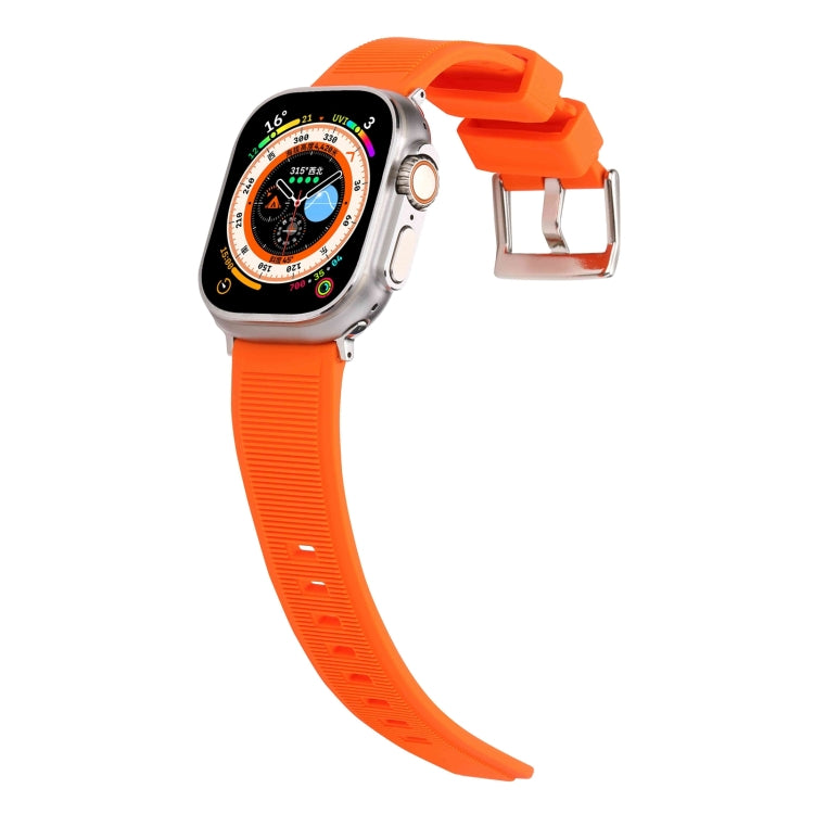 Double Ring Silicone Watch Band, For Apple Watch SE 2023 44mm, For Apple Watch Ultra 49mm