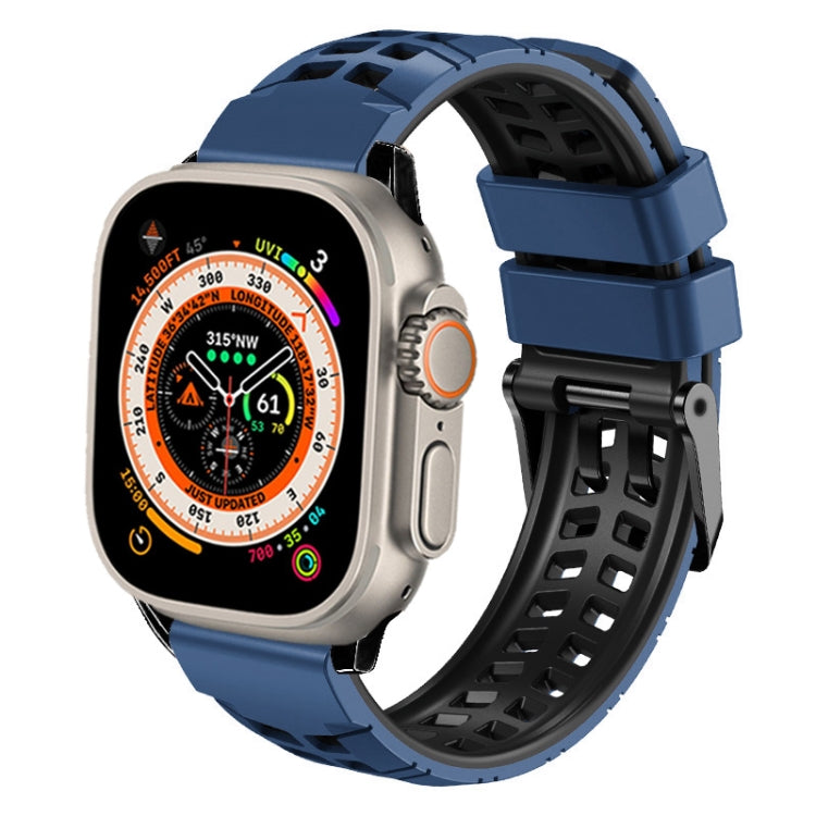 Twill Dual-row Buckle Silicone Watch Band, For Apple Watch SE 2023 44mm, For Apple Watch Ultra 49mm