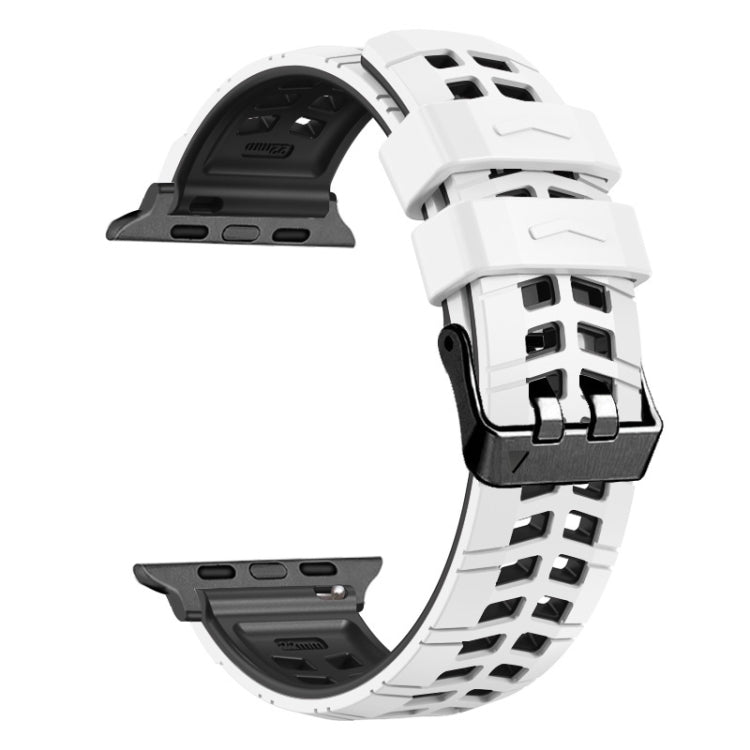 Twill Dual-row Buckle Silicone Watch Band, For Apple Watch 38mm, For Apple Watch Series 3 42mm