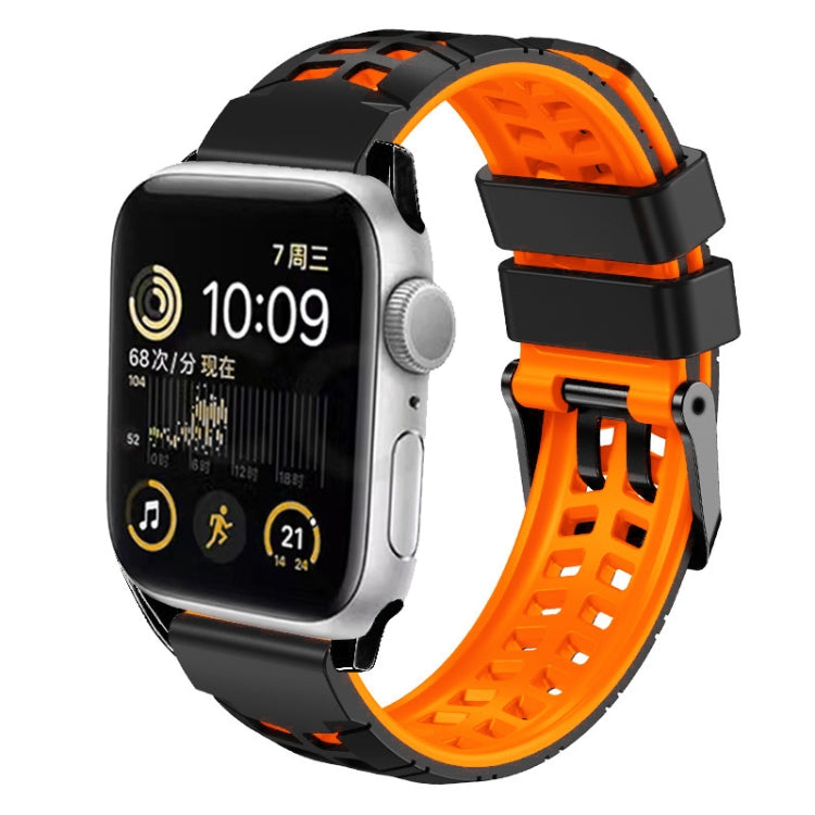 Twill Dual-row Buckle Silicone Watch Band, For Apple Watch SE 2023 44mm, For Apple Watch Ultra 49mm