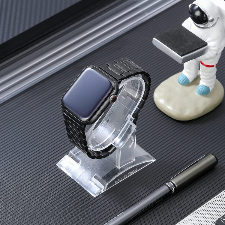 Safety Buckle Titanium Steel Watch Band, For Apple Watch Series 5 44mm, For Apple Watch Series 5 40mm, For Apple Watch Series 4 44mm, For Apple Watch Series 4 40mm, For Apple Watch 42mm, For Apple Watch Series 3 38mm, For Apple Watch 38mm��������������...