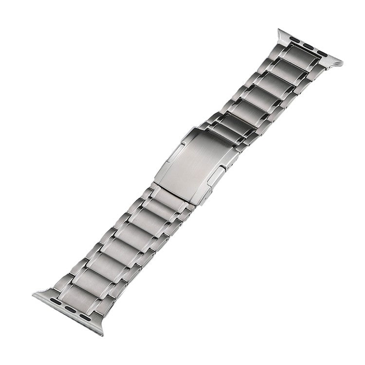 Five Beads Turtle Buckle Titanium Steel Watch Band, For Apple Watch Series 6 44mm, For Apple Watch Series 5 44mm, For Apple Watch Series 4 44mm, For Apple Watch 42mm, For Apple Watch Series 3 42mm, For Apple Watch Series 2 42mm