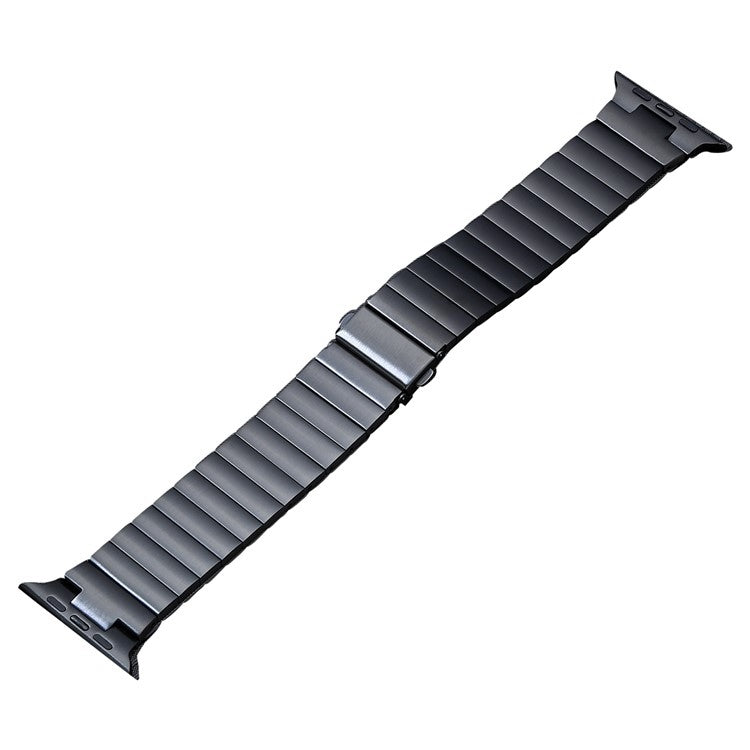 Flat Buckle Stainless Steel Watch Band, For Apple Watch SE 2023 44mm, For Apple Watch Ultra 49mm, For Apple Watch SE 2023 40mm, For Apple Watch Ultra 2 49mm, For Apple Watch SE 2022 40mm, For Apple Watch Series 9 45mm, For Apple Watch SE 2022 44mm�����...