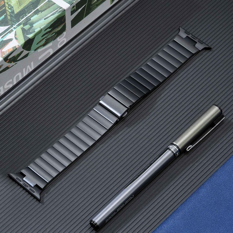 Flat Buckle Stainless Steel Watch Band, For Apple Watch SE 2023 44mm, For Apple Watch Ultra 49mm, For Apple Watch SE 2023 40mm, For Apple Watch Ultra 2 49mm, For Apple Watch SE 2022 40mm, For Apple Watch Series 9 45mm, For Apple Watch SE 2022 44mm�����...