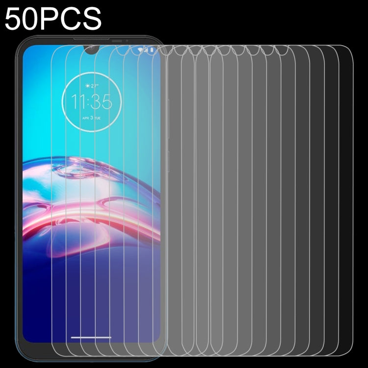 50 PCS 0.26mm 9H 2.5D Tempered Glass Film, For Motorola Moto E6s (2020), For OPPO Realme C3, For OPPO Realme C11, For Sony Xperia L4