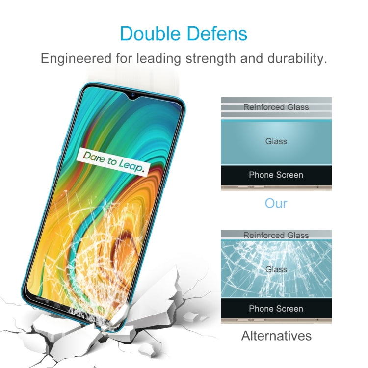 50 PCS 0.26mm 9H 2.5D Tempered Glass Film, For OPPO Realme C3, For OPPO Realme C11