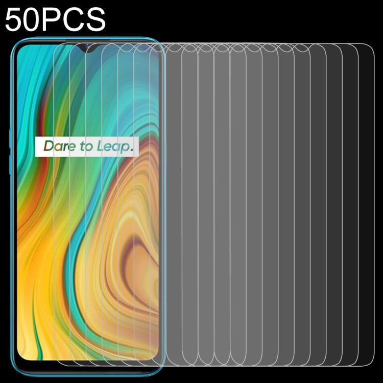 50 PCS 0.26mm 9H 2.5D Tempered Glass Film, For Motorola Moto E6s (2020), For OPPO Realme C3, For OPPO Realme C11, For Sony Xperia L4