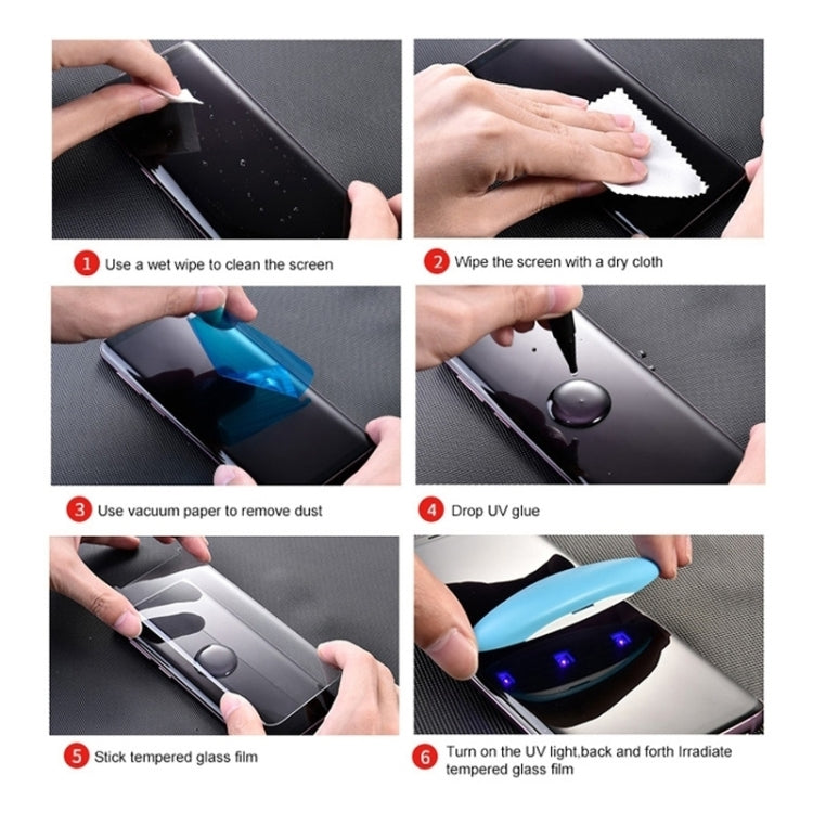 UV Liquid Curved Full Glue Tempered Glass Film, For Huawei Honor 30 Pro, For OPPO Reno3 Pro, For Vivo X50 Pro / X50 Pro+, For Xiaomi Mi CC9 Pro, For ZTE Axon 10 Pro