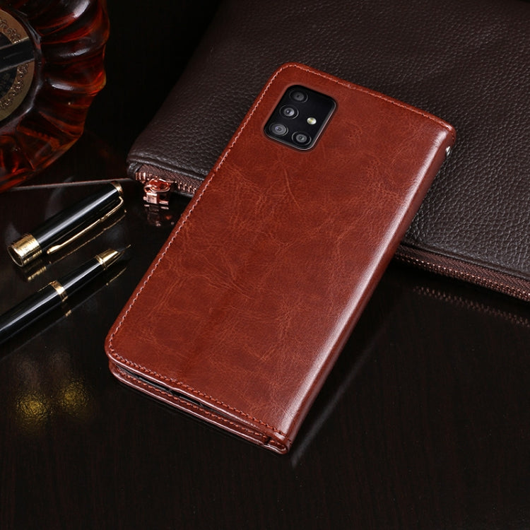 idewei Crazy Horse Texture Horizontal Flip Leather Case with Holder &amp; Card Slots &amp; Wallet, For Samsung Galaxy A51 5G, For Samsung Galaxy A71 5G, For Xiaomi Mi Note 10 Lite, For Xiaomi Redmi 9
