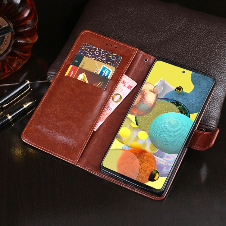 idewei Crazy Horse Texture Horizontal Flip Leather Case with Holder &amp; Card Slots &amp; Wallet, For Samsung Galaxy A51 5G, For Samsung Galaxy A71 5G, For Xiaomi Mi Note 10 Lite, For Xiaomi Redmi 9