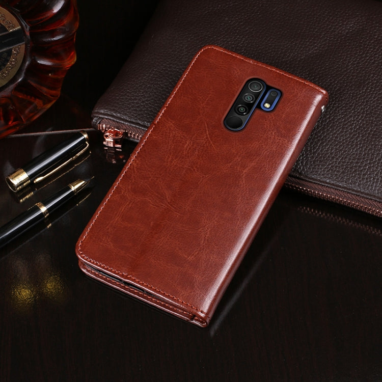 idewei Crazy Horse Texture Horizontal Flip Leather Case with Holder &amp; Card Slots &amp; Wallet, For Xiaomi Poco M2 Pro, For Xiaomi Redmi 9A, For Huawei Honor 30 Pro+, For Huawei Y6p