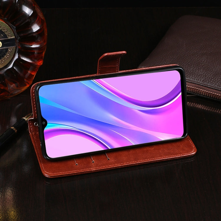 idewei Crazy Horse Texture Horizontal Flip Leather Case with Holder &amp; Card Slots &amp; Wallet, For Xiaomi Poco M2 Pro, For Xiaomi Redmi 9A, For Huawei Honor 30 Pro+, For Huawei Y6p