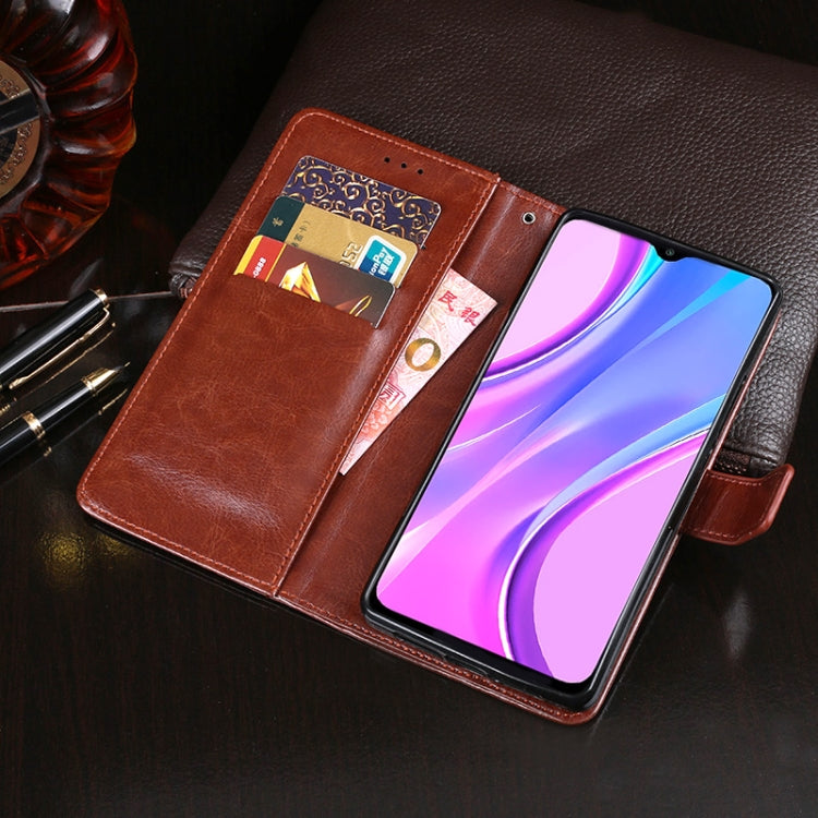 idewei Crazy Horse Texture Horizontal Flip Leather Case with Holder &amp; Card Slots &amp; Wallet, For Xiaomi Poco M2 Pro, For Xiaomi Redmi 9A, For Huawei Honor 30 Pro+, For Huawei Y6p