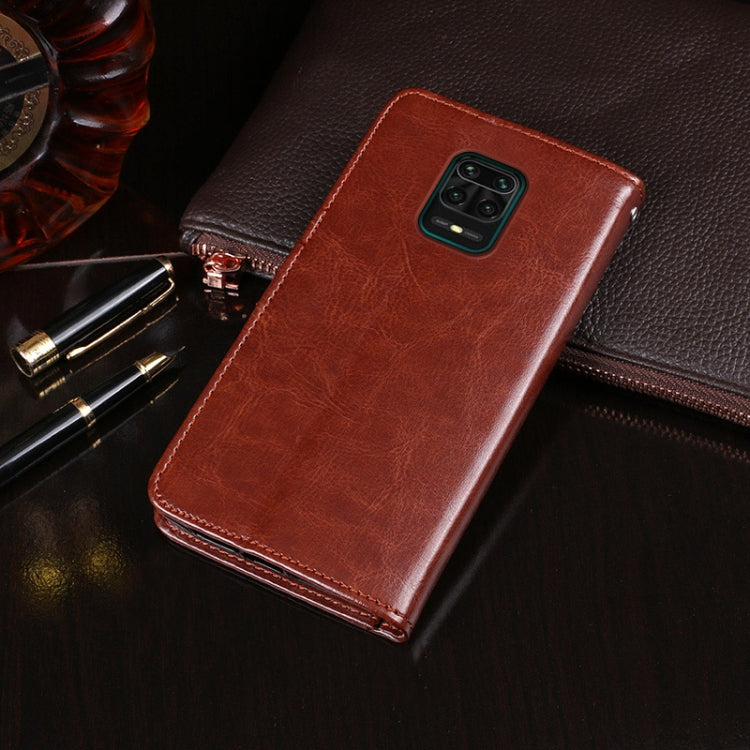 idewei Crazy Horse Texture Horizontal Flip Leather Case with Holder & Card Slots & Wallet, For Xiaomi Poco M2 Pro, For Xiaomi Redmi 9A, For Huawei Honor 30 Pro+, For Huawei Y6p